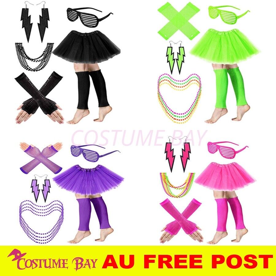 Women'S Fashion From The 80S - PESENAR Womens Neon 80s Tutu Skirt