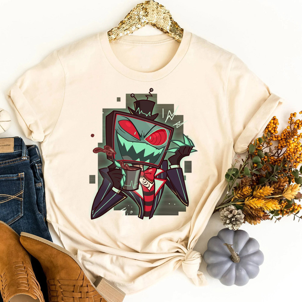 Hazbin Hotel t-shirt shoujo ko - đánh giá và giá Women'S Fashion In The 80S