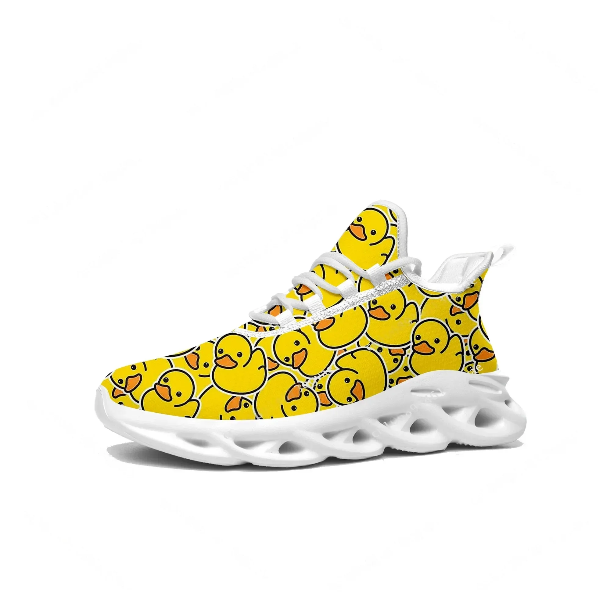 Yellow Duck Printed Flats Snea - đánh giá và giá Women'S Yellow Fashion Sneakers