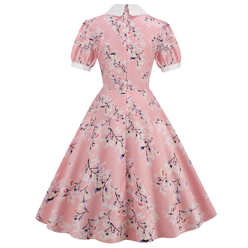 Summer Dress Women Floral Prin - đánh giá và giá Women'S Fashion Of The 50S