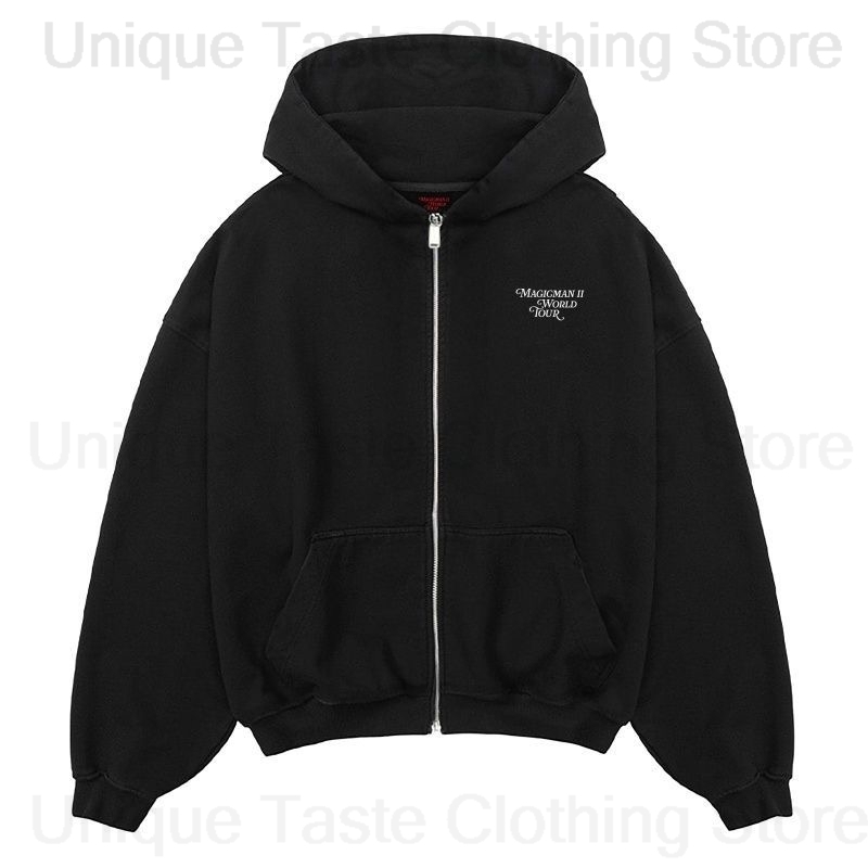 Jackson Wang MAGICMAN 2 Same Z - đánh giá và giá Women'S Fashion Zip Hoodie