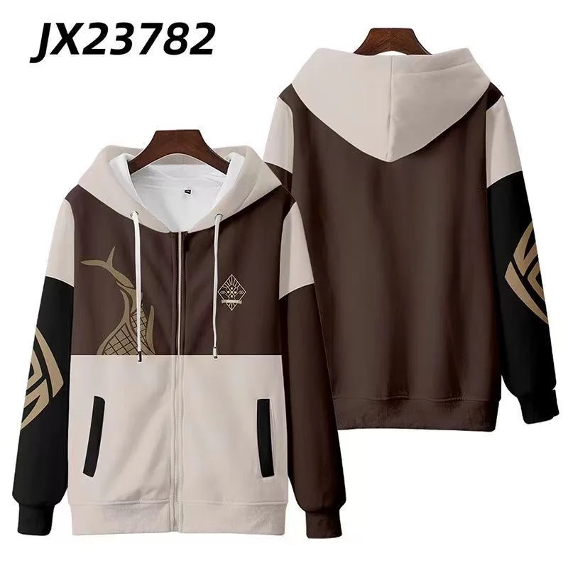 Genshin Impact Zhongli 3D Prin - đánh giá và giá Women'S Fashion Zip Hoodie