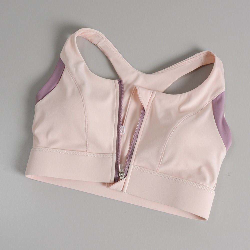 Comfortable Patchwork Front Zi - đánh giá và giá Bra Top Seamless