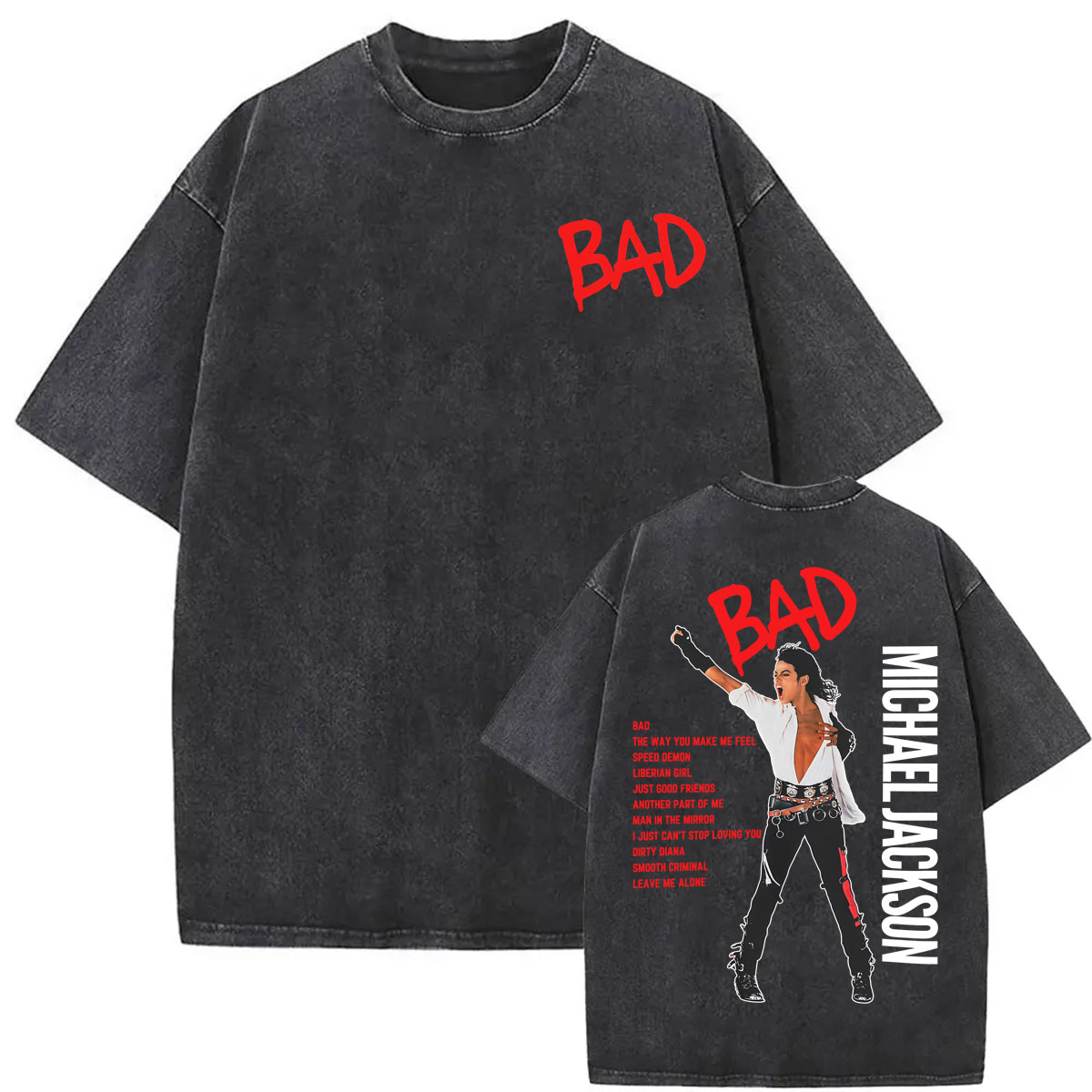 Vintage Washed King of Pop Bad - đánh giá và giá Women'S Fashion From The 80S