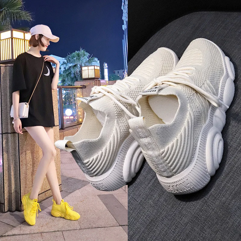 Giày Thời Trang Nữ Nền Tảng Gi - đánh giá và giá Women'S Yellow Fashion Sneakers