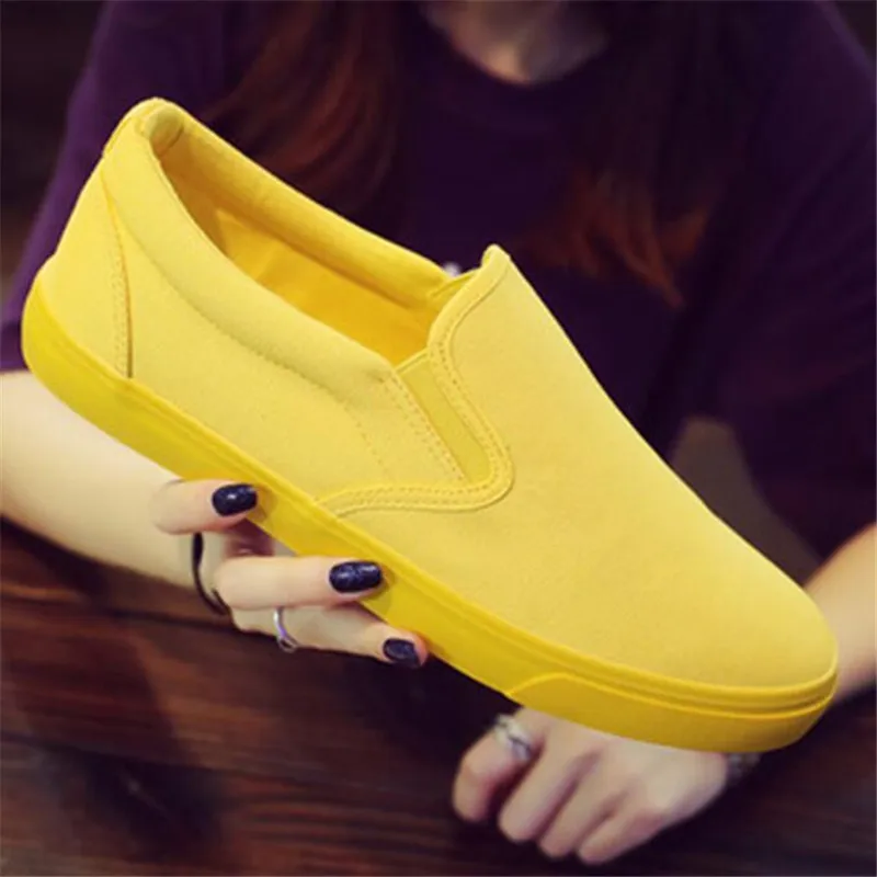 Nam Và Nữ Thoáng Khí Vải Giày  - đánh giá và giá Women'S Yellow Fashion Sneakers
