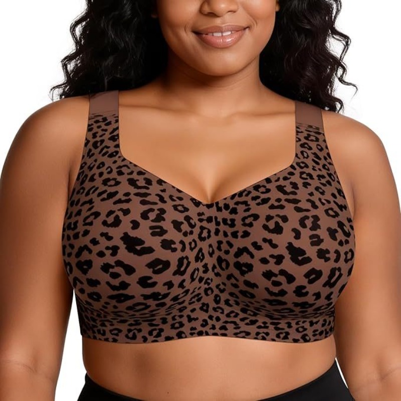 Leopard Jelly Bras No Underwir - đánh giá và giá Bra Top Seamless