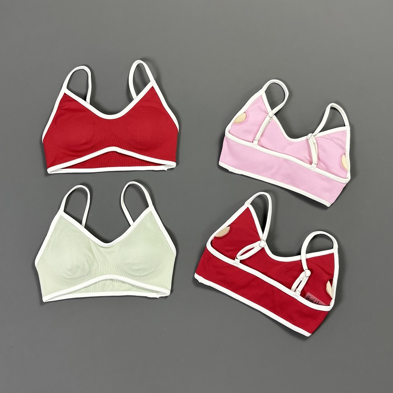Women Contrastline Yoga Bra V  - đánh giá và giá Bra Top Seamless