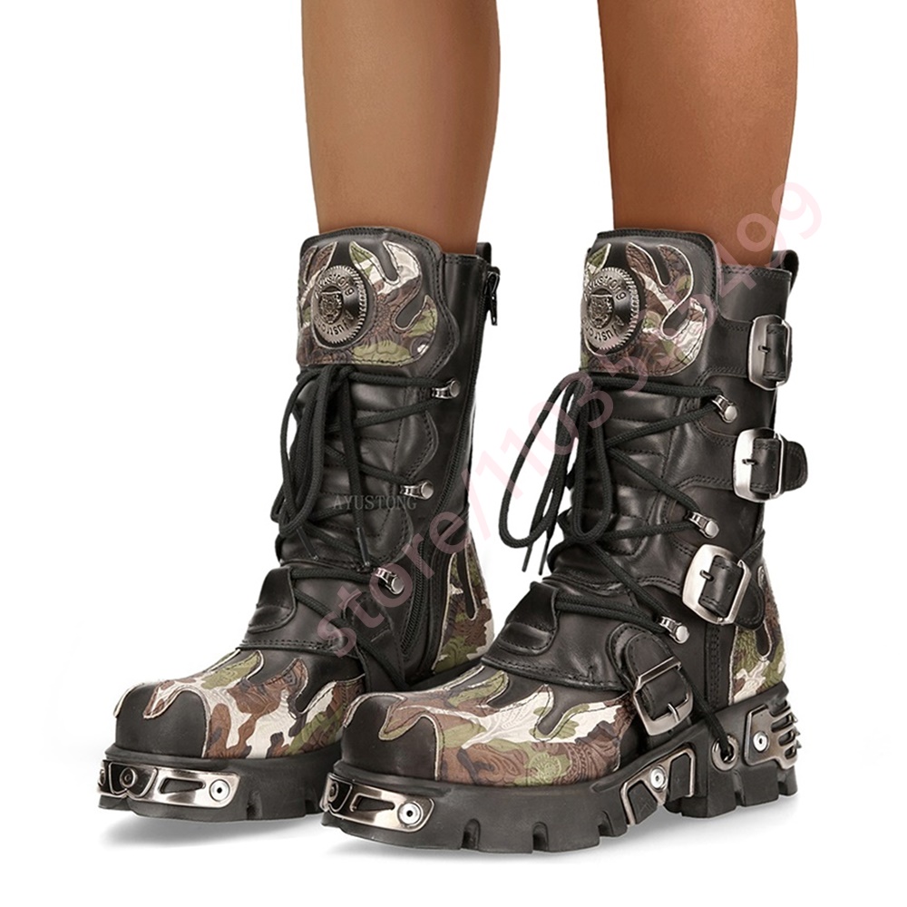 Punk Rock Camouflage Belt Buck - đánh giá và giá Women Fashion Trend 2025