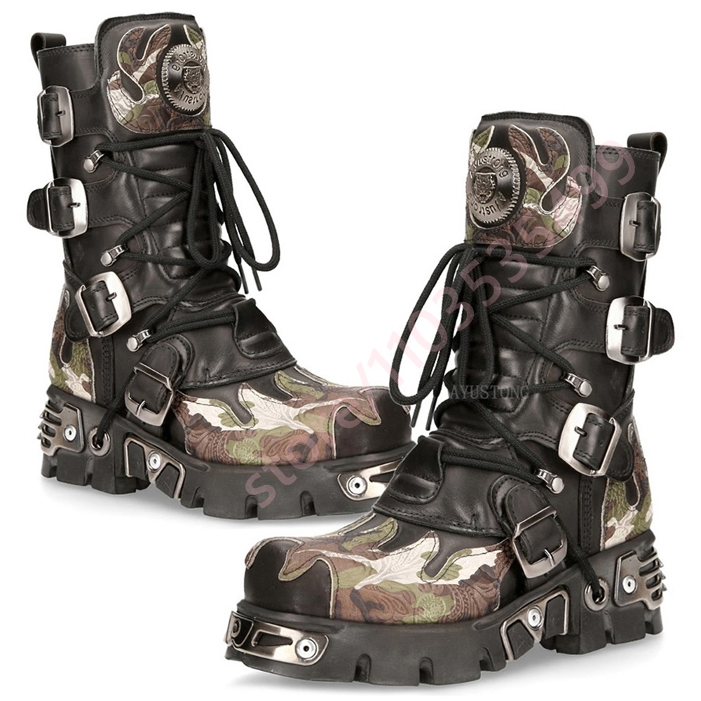 Punk Rock Camouflage Belt Buck - đánh giá và giá Women Fashion Trend 2025