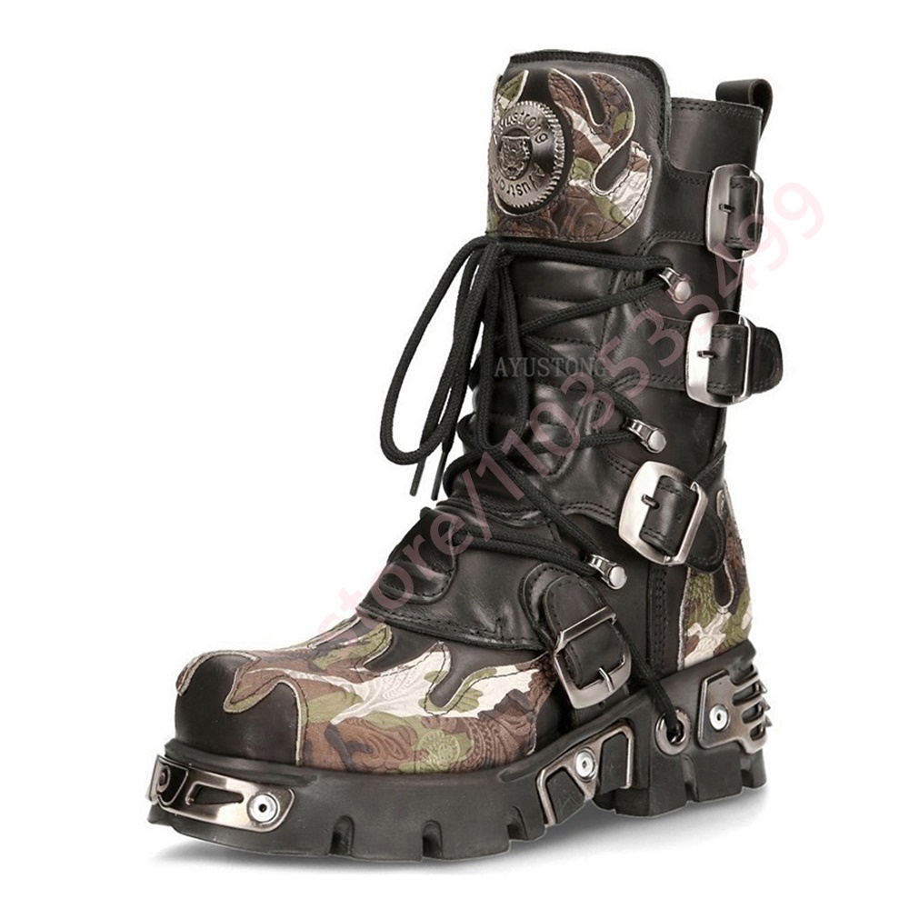 Punk Rock Camouflage Belt Buck - đánh giá và giá Women Fashion Trend 2025
