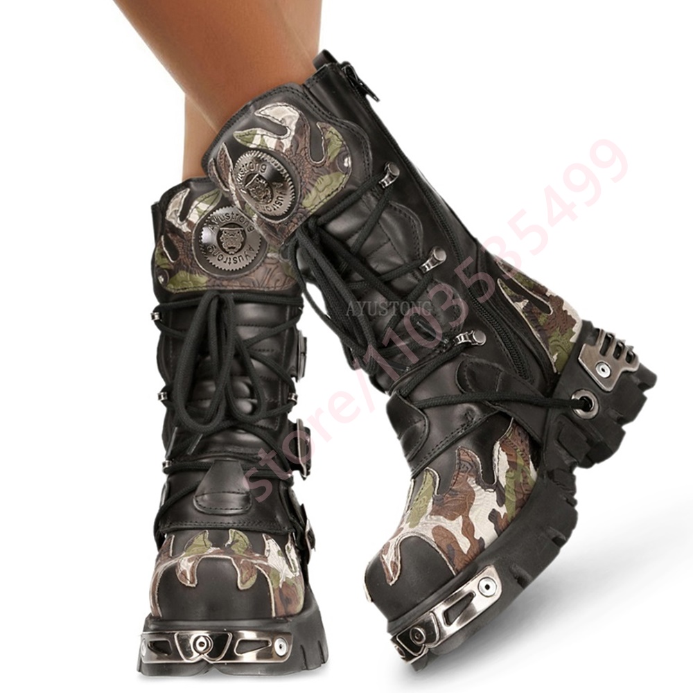 Punk Rock Camouflage Belt Buck - đánh giá và giá Women Fashion Trend 2025
