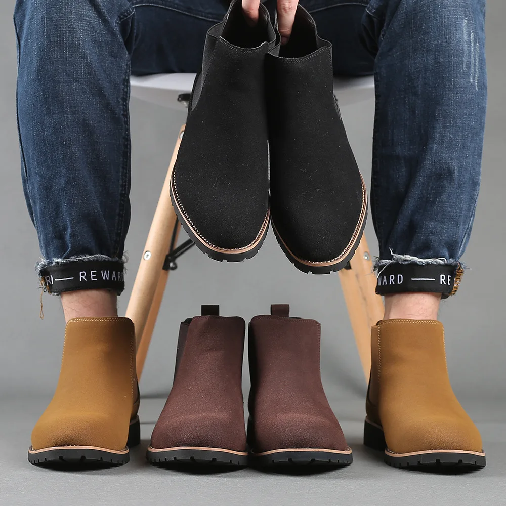 Men Ankle Boots British Style  - đánh giá và giá Women'S Fashion Winter 2025