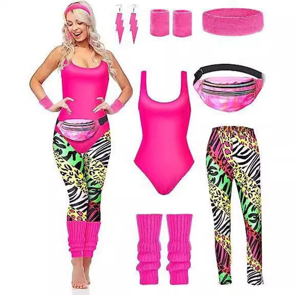 1980s Party Costume Women Spor - đánh giá và giá Women'S Fashion From The 80S