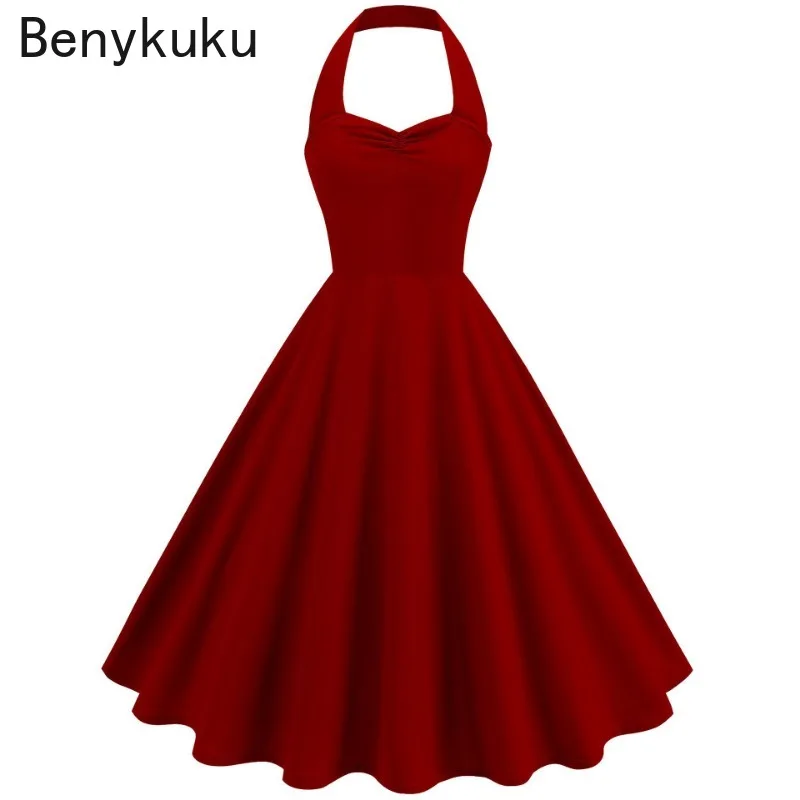 Solid Backless Pin Up 50s 60s  - đánh giá và giá Women'S Fashion Of The 50S