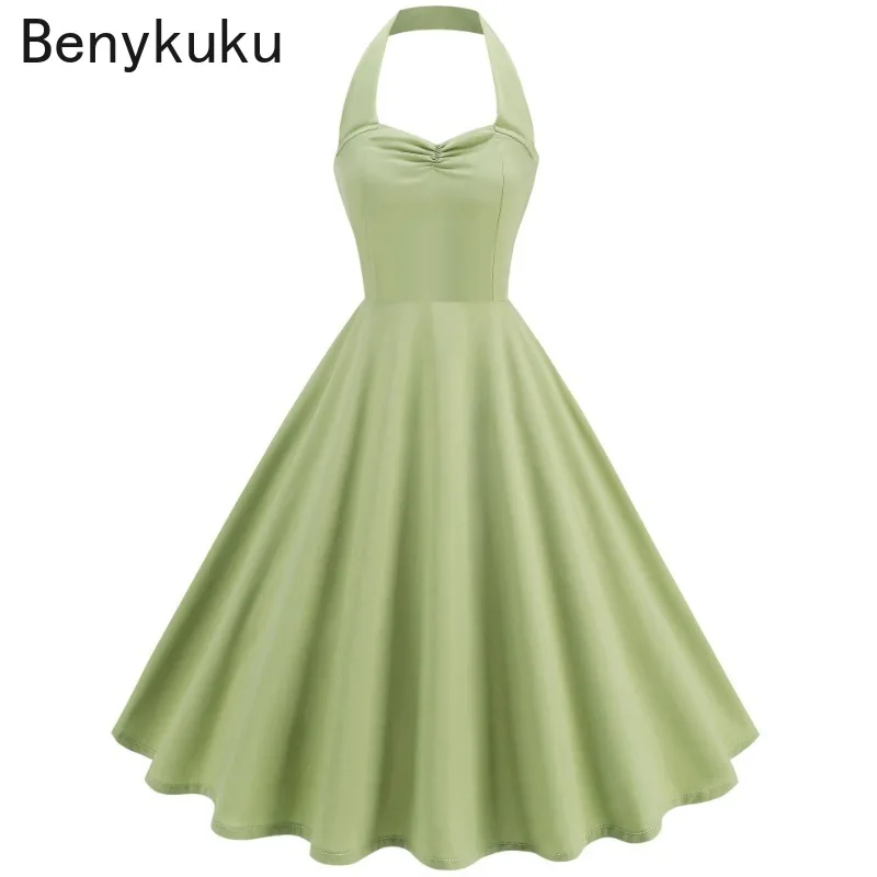 Solid Backless Pin Up 50s 60s  - đánh giá và giá Women'S Fashion Of The 50S