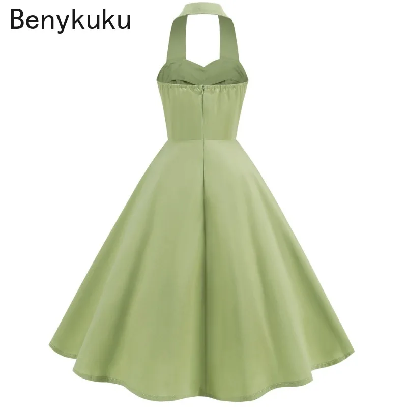 Solid Backless Pin Up 50s 60s  - đánh giá và giá Women'S Fashion Of The 50S