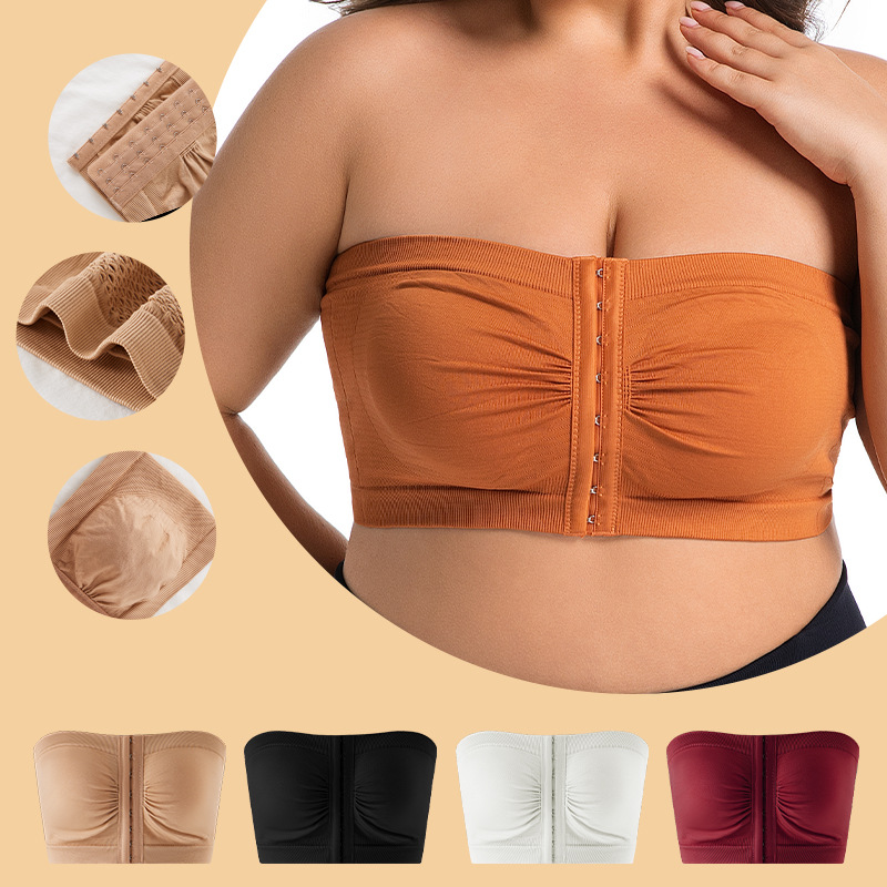 Women's Plus Size Strapless Fr - đánh giá và giá Bra Top Seamless