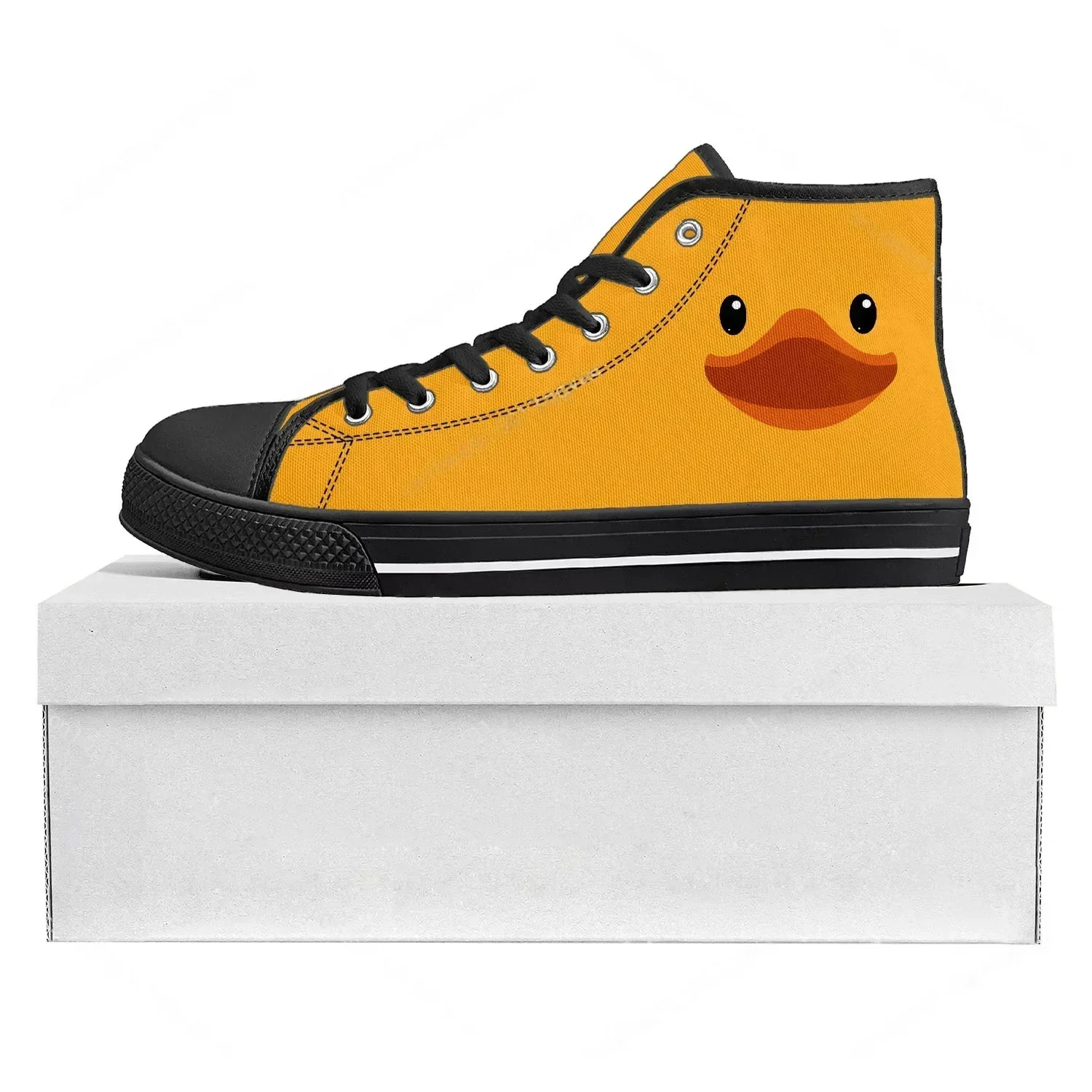 Yellow Duck Printed High Top H - đánh giá và giá Women'S Yellow Fashion Sneakers