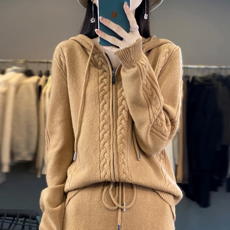 Women's Pure Cashmere Hooded C - đánh giá và giá Women'S Fashion Zip Hoodie
