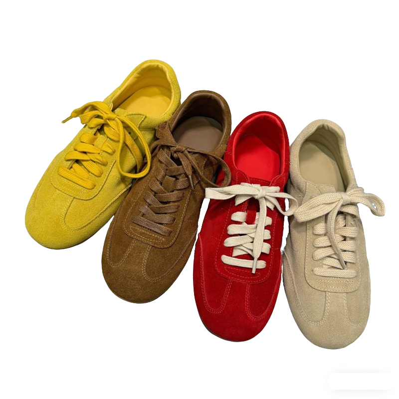 NORAZORA 4 Colors Cow Suede Le - đánh giá và giá Women'S Yellow Fashion Sneakers