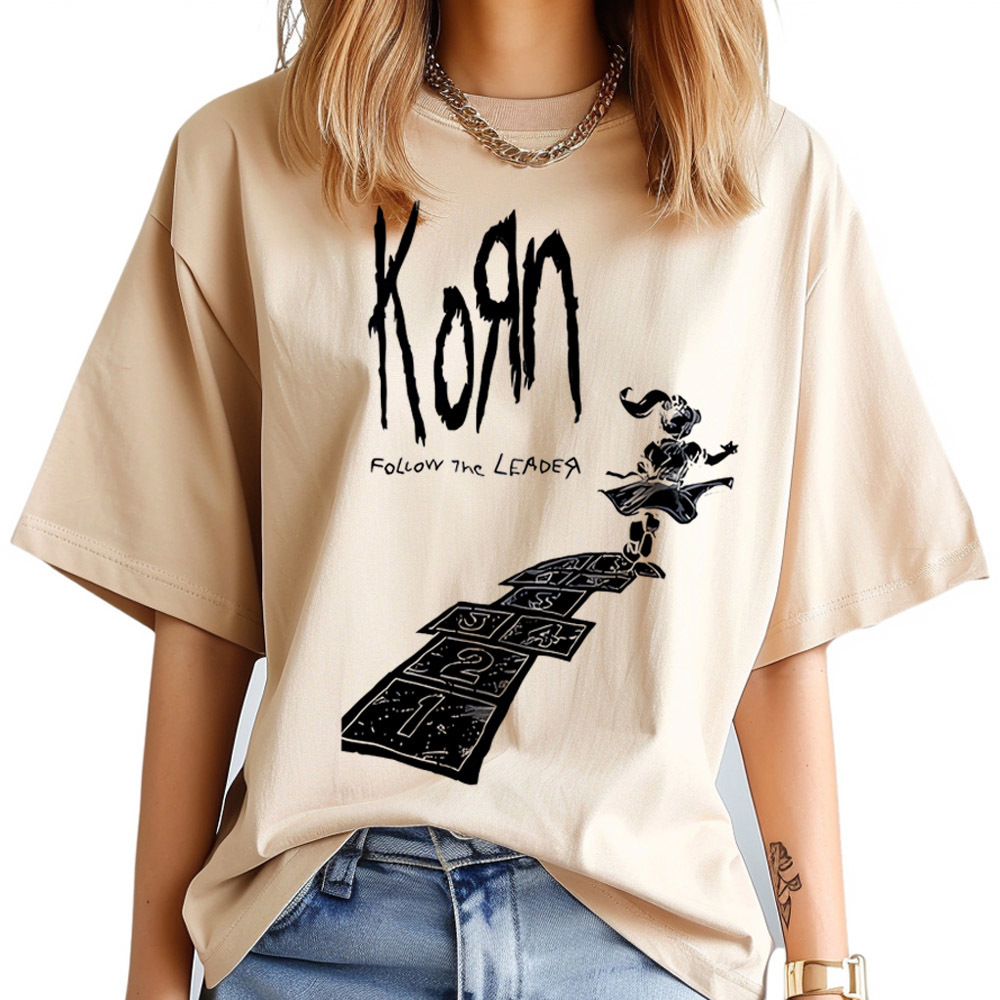 Korn t shirt women korean fash - đánh giá và giá Women'S Fashion In The 80S